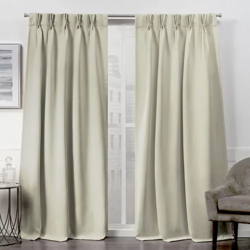 Vista 16 de Cortinas Exclusive Home Curtains, par para panel, de satén Plata