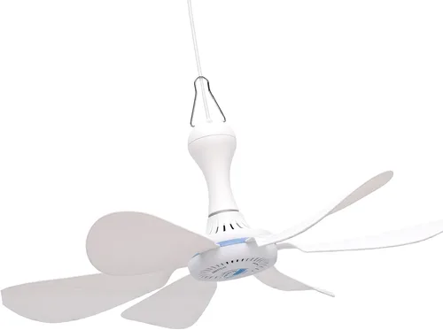 Vista 3 de Solar Ceiling Fan, 16.54in 6 Blades 36dB