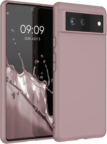 Vista 34 de kwmobile Funda compatible con Google Pixel 6 - Funda protectora de silicona TPU suave y delgada - Piedra antigua