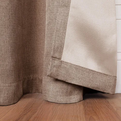 Vista 4 de Superior Linen Semi Blackout Curtains, Room Darkening, Bedroom, Drapes, Kitchen, Living Room Window Accents, Sun Blocking, Grommet Header, Classic