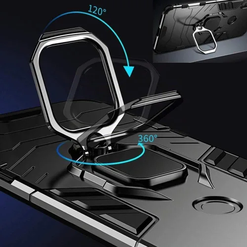 Vista 7 de Funda para Samsung Galaxy A21S 2020, 2 en 1 híbrida resistente armadura a prueba de golpes Defender Kickstand de doble capa parachoques carcasa