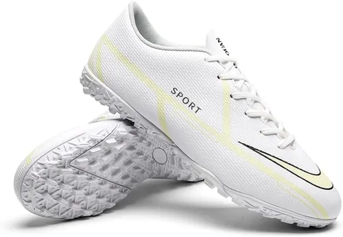 Vista 4 de VXCDFR Zapatos de fútbol para hombre, tenis de fútbol americano juvenil, tenis de césped para practicar en exteriores e interiores