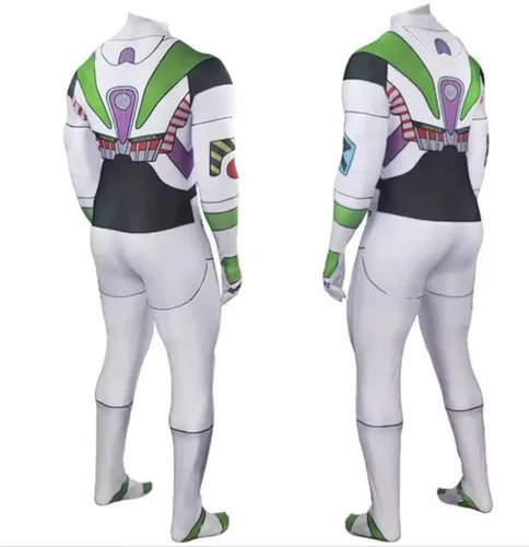 Vista 4 de Buzz Lightyear - Disfraz de cosplay para mujeres, niñas y hombres, traje de anime para Halloween