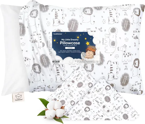 Vista 18 de KeaBabies - Funda de almohada de algodón orgánico de 13 x 18 pulgadas, ABC Abc Tierra