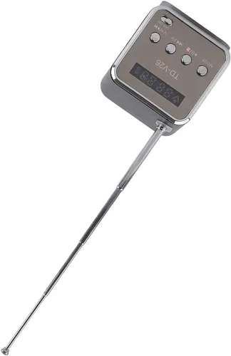 Vista 9 de Reproductor de música, mini altavoz Reproductor de música Radio FM portátil Estéreo PC Tarjeta de soporte de moda y disco U (negro)