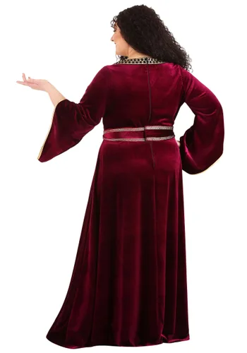 Vista 3 de Disfraz de Madre Gothel para Mujer Talla Grande de Enredados de Disney Multicolor