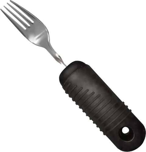 Vista 2 de Rehabilitation Advantage Juego de utensilios de fácil agarre con asas integradas