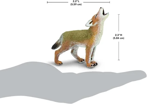 Vista 3 de Safari Ltd. Coyote - Figura de modelo realista de 2.5 pulgadas, juguete educativo para niños, niñas y niños a partir de 1 año