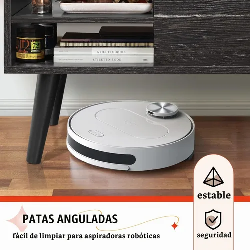 Vista 6 de WLIVE - Mesa de centro de madera con parte superior elevable, compartimento oculto y estante de almacenamiento ajustable, mesa elevable para comedor