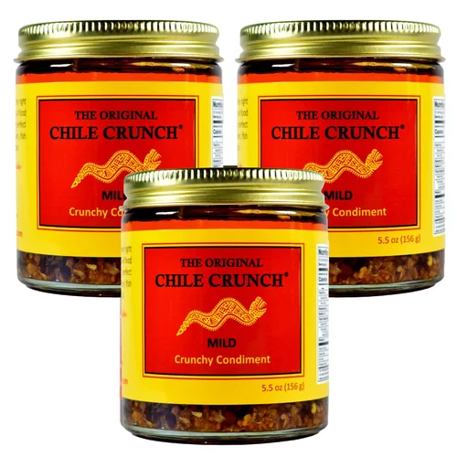 Vista 10 de CHILE CRUNCH - Condimento Crujiente Picante de Chipotle - Chiles Asados Totalmente Naturales, Salsa Crujiente de Ajo y Cebolla - Vegano, Sin Gluten