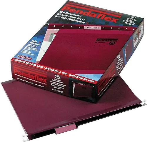 Vista 40 de Pendaflex carpetas de archivos colgantes reforzadas, Negro