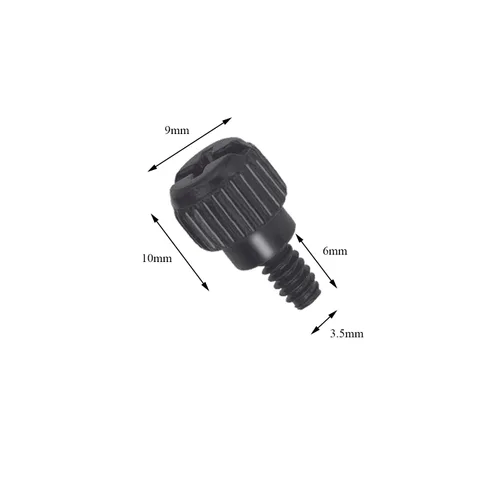 Vista 2 de 10 tornillos de pulgar para caja de computadora (6-32 roscas), tornillos de fijación para caja de computadora de PC, para cubierta/fuente