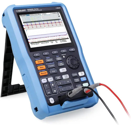 Vista 8 de Siglent Technologies SHS810X Osciloscopio de mano, 100 MHz, 2CH, 1GSa/s, Modo multímetro, pantalla TFT-LCD de 5.6 pulgadas