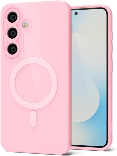 Vista 173 de Svanove Funda magnética de silicona para Samsung Galaxy S22, compatible con Magsafe, bonita funda para mujer, goma de gelatina brillante delgada