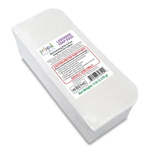 Vista 21 de Primal Elements Base de jabón de aloe – Base de jabón hidratante para derretir y verter glicerina para manualidades y hacer jabón, fácil de cortar
