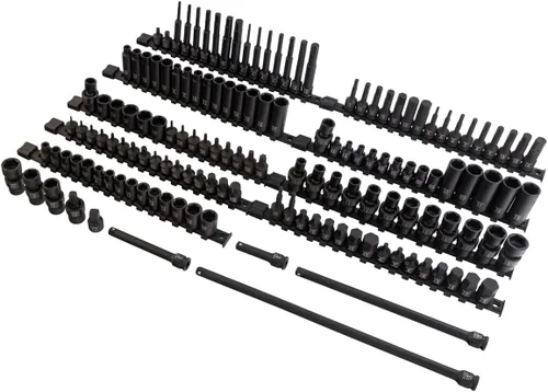 Vista 6 de Sunex 2569, juego de llaves de impacto Master Drive de 1/2 pulgada, 43 piezas, métrico, 9 - 30 mm, estándar/profundo, acero de aleación CR-MO