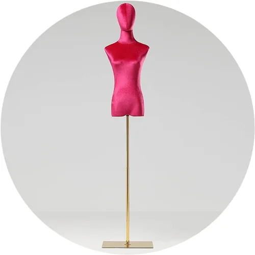 Vista 8 de Stylish Black Female Mannequin Torso with Head - Armless Size M Dress Form on Sturdy Metal Stand for Clothing Store Display, Perfect for Fashion