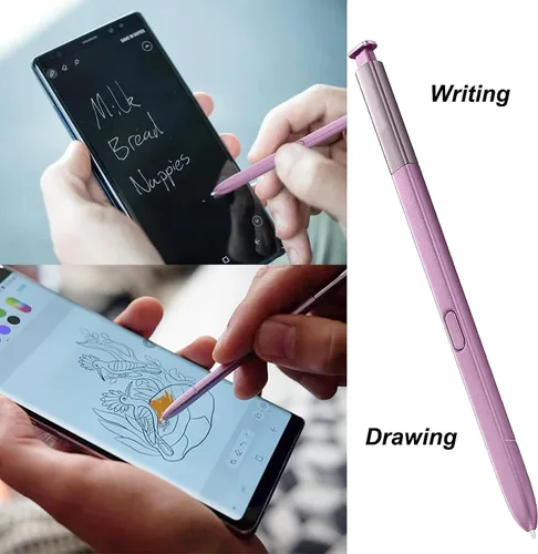Vista 5 de Galaxy Note 9 - Lápiz capacitivo de repuesto sin Bluetooth Stylus Touch S Pen para Samsung Galaxy Note 9 N960 todas las versiones (morado lavanda)