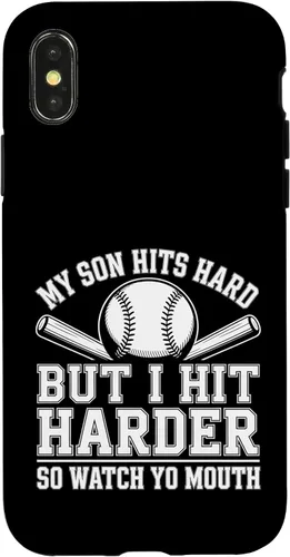 Vista 5 de My Son Hits Hard But I Hit Harder So Watch Yo Mouth - Case for iPhone 16