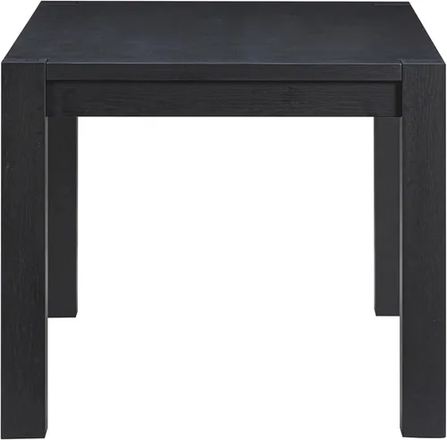 Vista 4 de NTC Block - Mesa de comedor moderna de 55 pulgadas, mesa rectangular para comedor, muebles de sala de estar, montaje sin esfuerzo, negro quemado