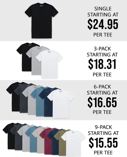 Vista 5 de INTO THE AM - Camiseta clásica para hombre, fresca, manga corta, cuello redondo, ajuste suave, tallas S-4XL