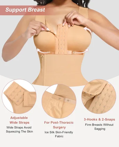 Vista 3 de FeelinGirl Fajas Colombianas Shapewear for Women Tummy Control BBL Stage 2 Post Surgery Compression Garment