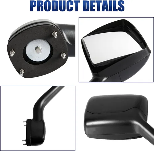 Vista 7 de Ensamble de Espejo de Capó High Soar para Kenworth T680 (2000-2017), Espejo de Capó con Brazo para Peterbilt 579 (2010-2017) / Peterbilt 587