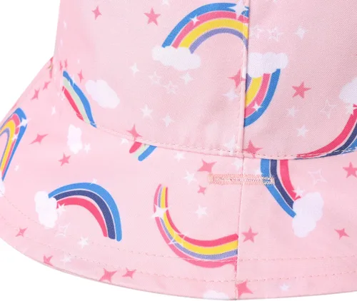 Vista 5 de Sombrero de sol ajustable para bebé niña con protección solar UPF 50+, sombrero de sol de ala ancha, sombrero de playa para niña