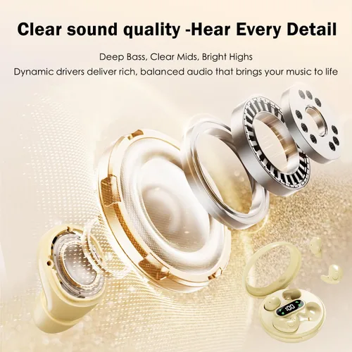 Vista 6 de Earbuds,Mini Invisible Sleep Earbuds,Bluetooth 5.4 Ultra-Stylish Headphones for Sleep,Comfortable Blocking Noise,2-Pack Small mini Invisible