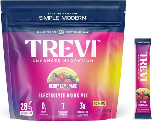 Vista 9 de TREVI Electrolytes Powder Packets, Sugar Free Hydration, Frost 20 Pack