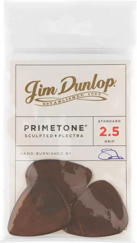 Vista 3 de Púa esculpida con manija de 0.73 mm Primetone Standard de Dunlop. 3 paquetes de 1 unidad.