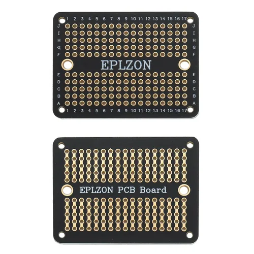 Vista 3 de Tablero de pan soldable PCB Placa de circuito impreso chapada en oro para proyectos electrónicos de bricolaje Aplicable a proyectos de soldadura