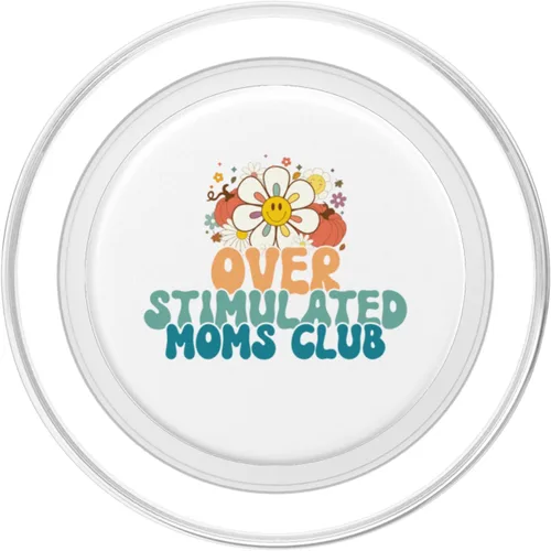Vista 2 de Groovy Sobreestimulated Moms Club - Divertidos PopSockets MagSafe PopGrip para iPhone