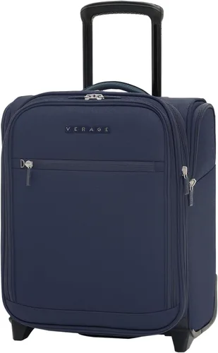 Vista 15 de Verage Equipaje de mano debajo del asiento de 14 pulgadas con ruedas giratorias y puerto de carga USB, maleta con ruedas para aerolíneas, bolsa Negro