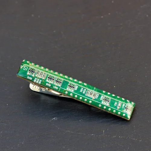 Vista 45 de Clip de corbata para placa de circuito, regalo único para geek de la computadora