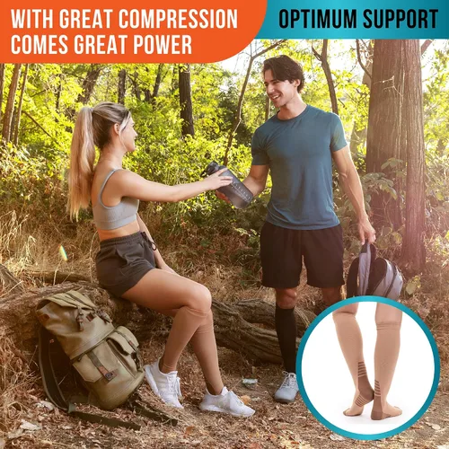 Vista 5 de Compression Socks for Women & Men 20-30 mmHg – Circulation Support for Nurses, Travel, Flight, Running & Everyday Wear