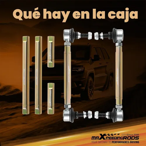 Vista 9 de maXpeedingrods Barras de Esfuerzo Laterales Ajustables Delanteras para BMW Serie 3 E36 E46 M3 E90 E91 E92 E93, Kit de Suspensión de Barras
