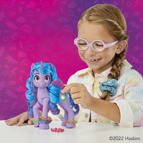 Vista 8 de Juguetes de My Little Pony: Make Your Mark Izzy Moonbow See Your Sparkle con Sonidos, Música y Luces