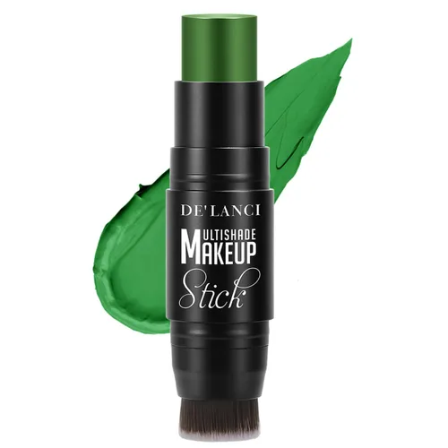 Vista 8 de Pintura facial blanca, pintura corporal crema a base de aceite con pincel Blanco