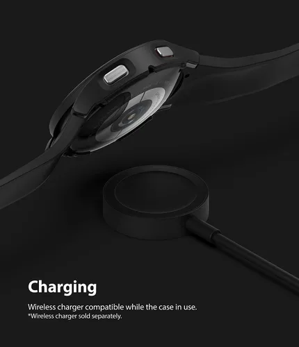 Vista 8 de Ringke Funda delgada [paquete de 2] compatible con Samsung Galaxy Watch 4 de 1.732 pulgadas, bisel Watch4 [solo marco] cubierta dura de Transparente
