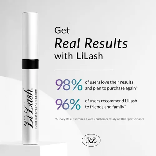 Vista 2 de LiLash - Suero Purificado para Pestañas para Hacerlas Crecer Más Largas y Más Llenas - Potenciador de Crecimiento de Pestañas, Seguro para Usar