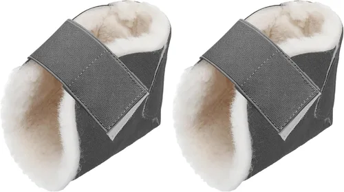 Vista 7 de 2 protectores de talón para úlceras por presión, almohadillas de talón de piel de oveja, almohadillas suaves para pies, almohadillas ajustables
