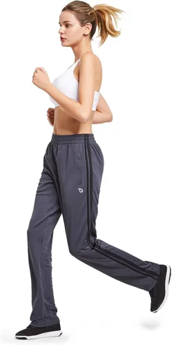 Vista 5 de BALEAF Pantalones deportivos para mujer, pantalones deportivos para correr, bolsillos con cremallera, pantalones deportivos para calentar, casuales