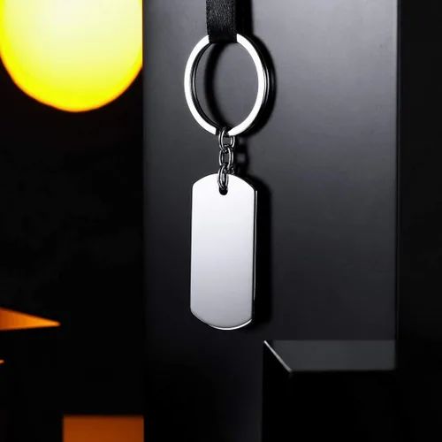 Vista 3 de RESVIVI Llavero personalizado con foto para perro, fechatextoimágenes, llavero personalizado de acero inoxidable para hombres y mujeres