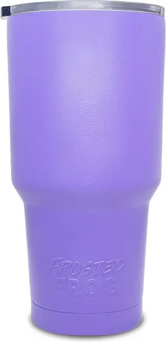 Vista 12 de Frosted Frog Vaso negro de 30 onzas con aislamiento al vacío con popote de acero inoxidable