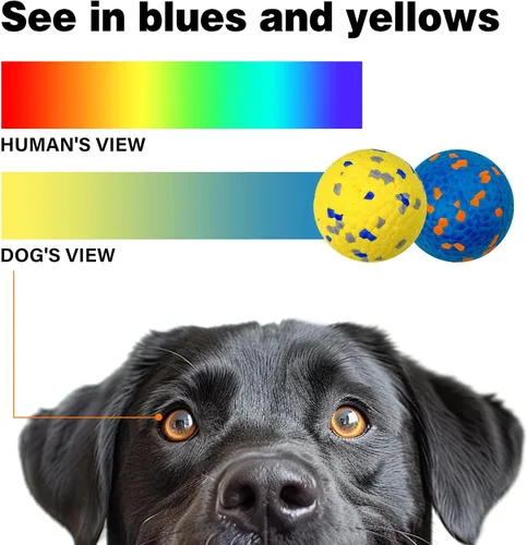 Vista 8 de Pelota de juguete indestructible para perros, pelotas de tenis duraderas para masticadores agresivos, pelotas flotantes y de alto rebote