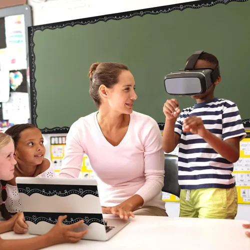 Vista 5 de Eaasty Tablero de anuncios negro de 69 pies, borde festoneado para aula, borde festoneado, borde de tiza, borde festoneado, bordes festoneados