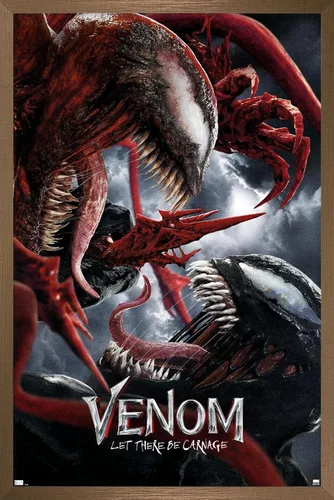 Vista 12 de Trends International Marvel Venom: Let There be Carnage - Póster de pared de batalla de una hoja, 14.725 x 22.375 pulgadas, versión enmarcada