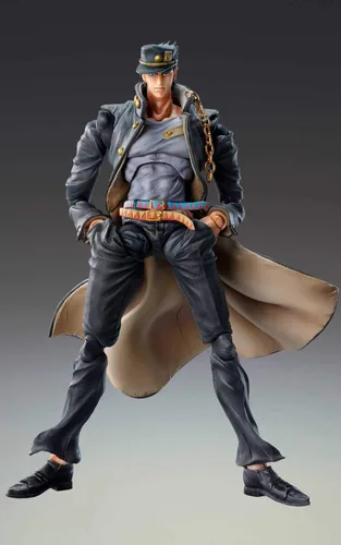 Vista 2 de JoJo's Bizarre Adventure Part 3: Chozo Kado Jotaro Kujo 1.5 Super Action Estatua Figura Multicolor