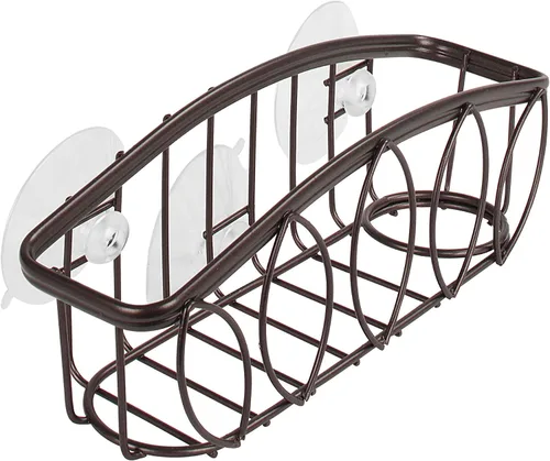 Vista 5 de Spectrum Soporte de esponja de hojas para cepillo y esponja con ventosa, organizador de fregadero de cocina, organizador decorativo de alambre